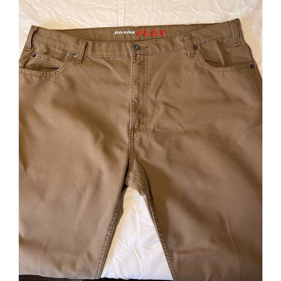 Dickies FLEX Tough Max Brown Work Pants Sz 40 Raw Hem Carpenter Fit‎ - Picture 10 of 10
